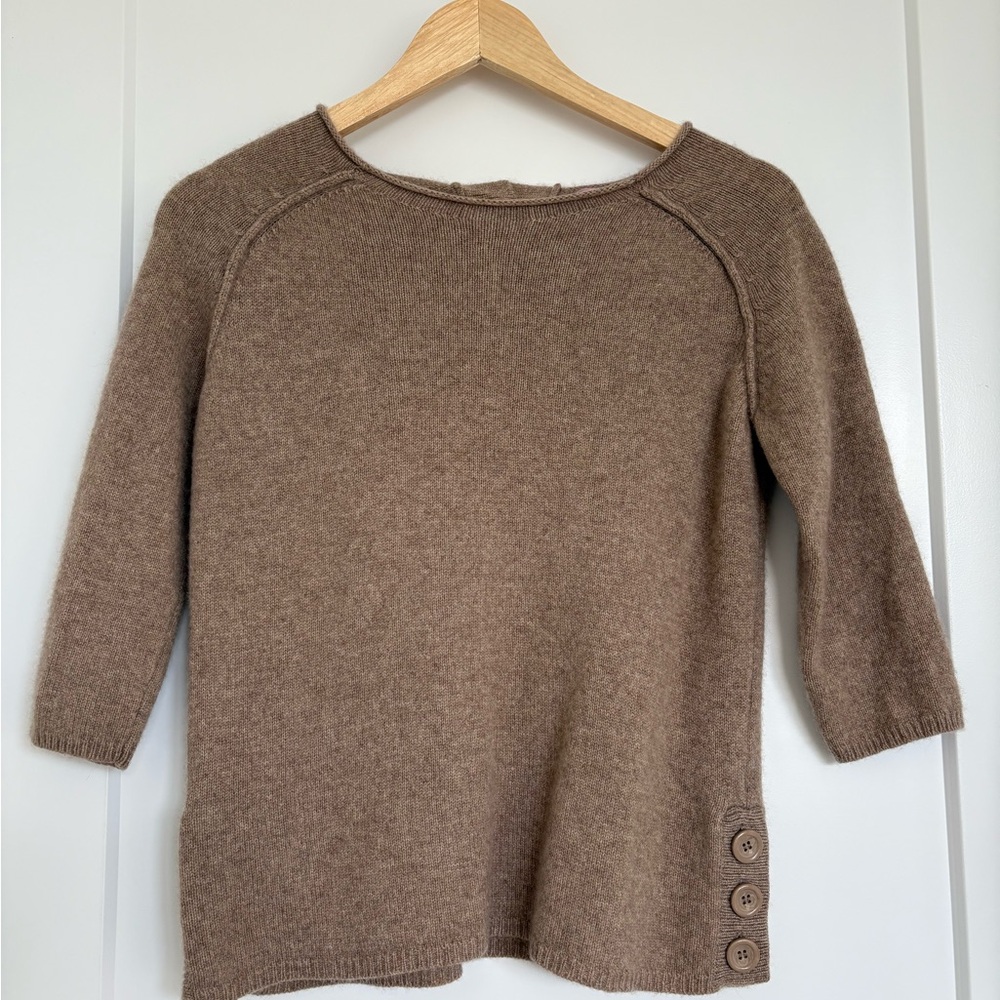 CALYPSO Beige Sweater Women’s 100% Cashmere